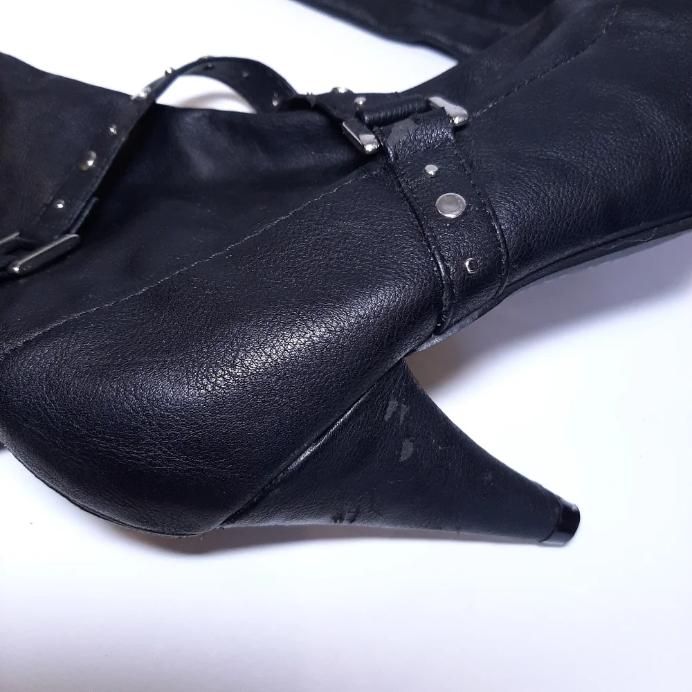 Chinese Laundry Over The Knee Faux Leather Boots Thigh High 5.5 Kingston